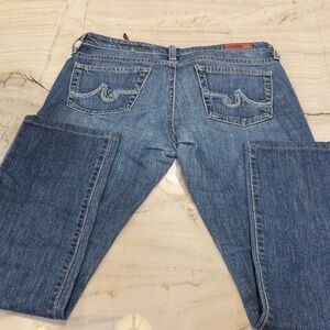 AG Adriano Goldschmied Blue Straight Leg Jeans